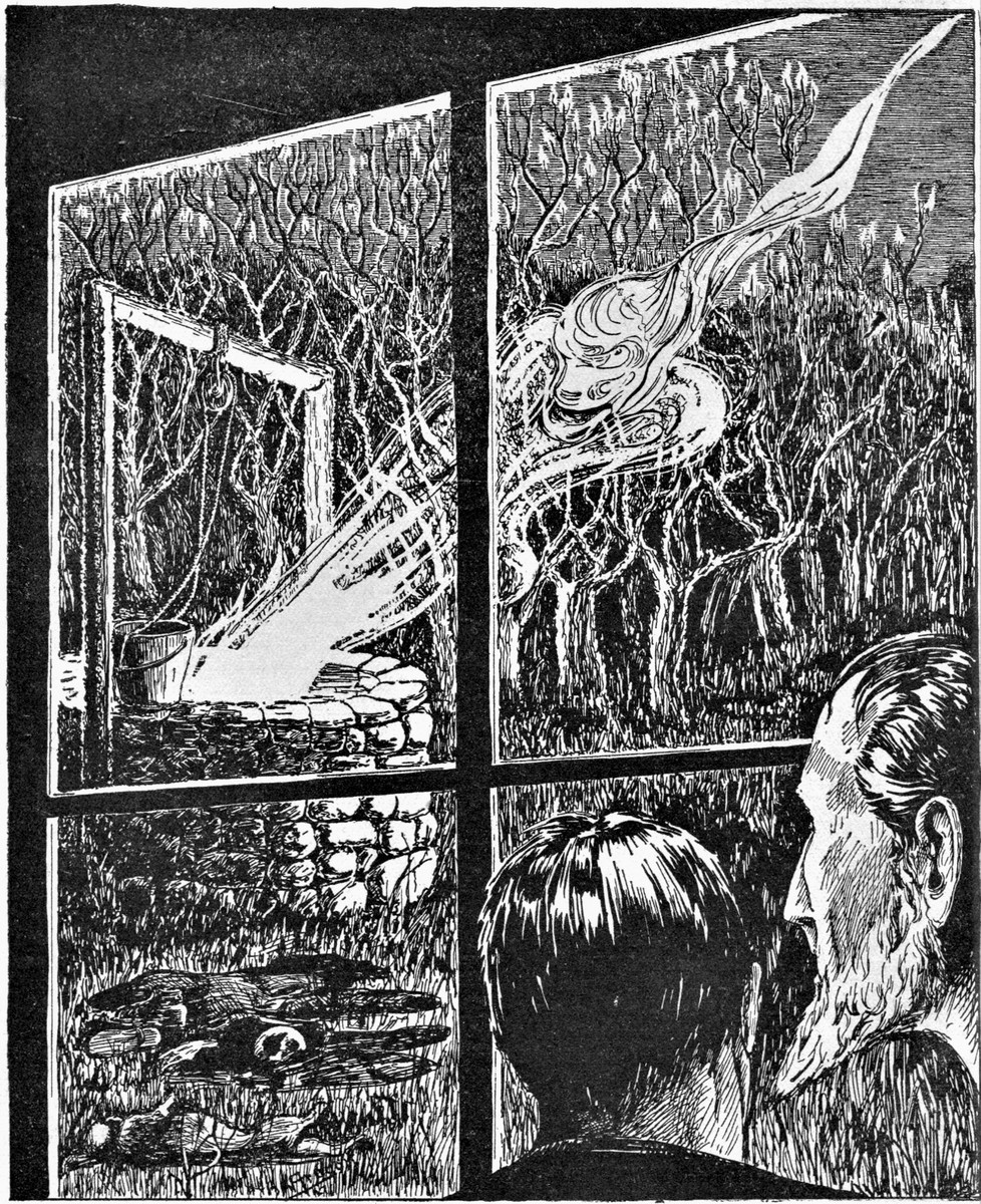 The Colour Out of Space – Amazing Stories v2n6 1927 Interior Illustration