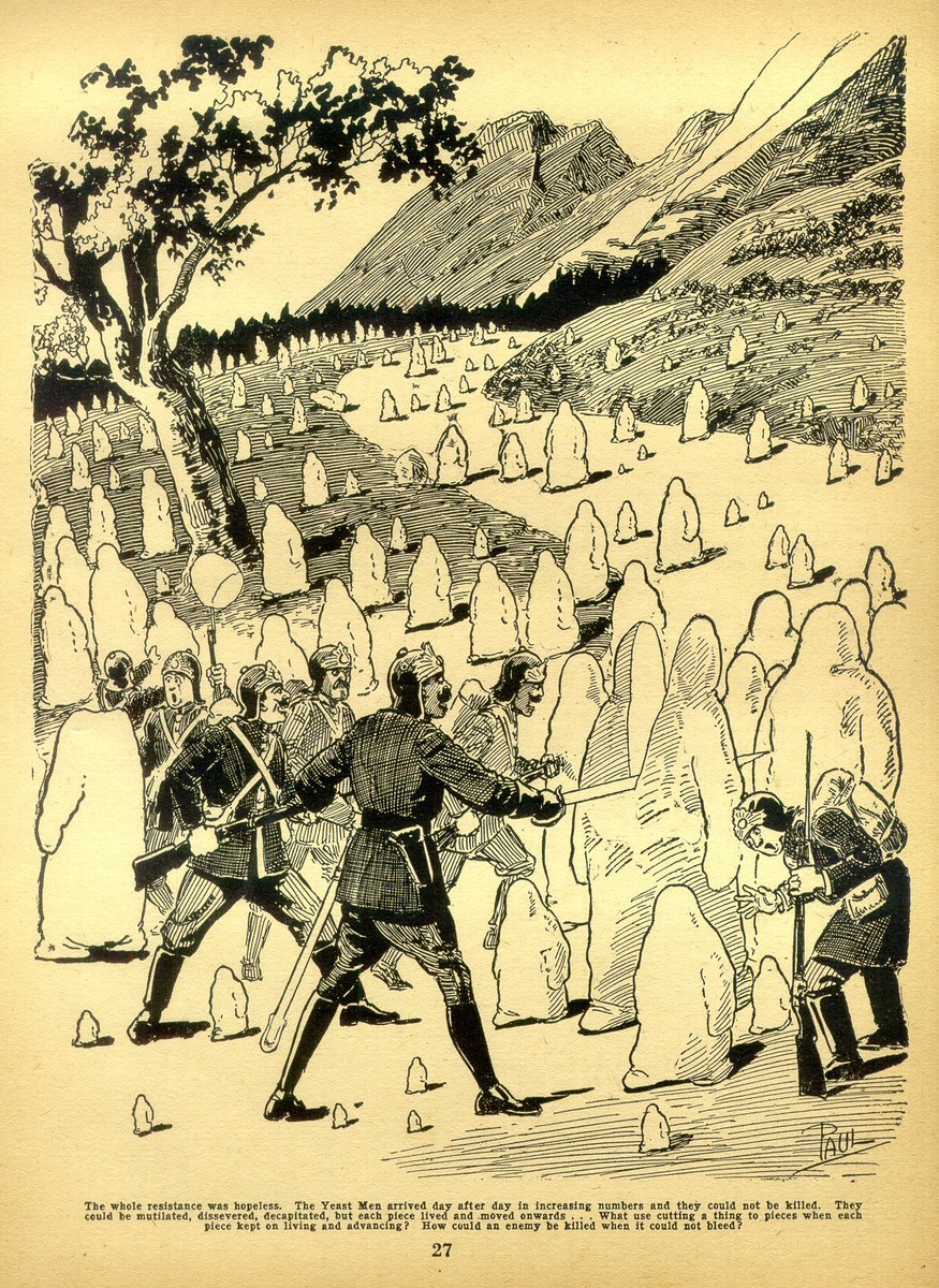 Frank R. Paul's Yeast Men Invasion — Amazing Stories Vol.3 No.1