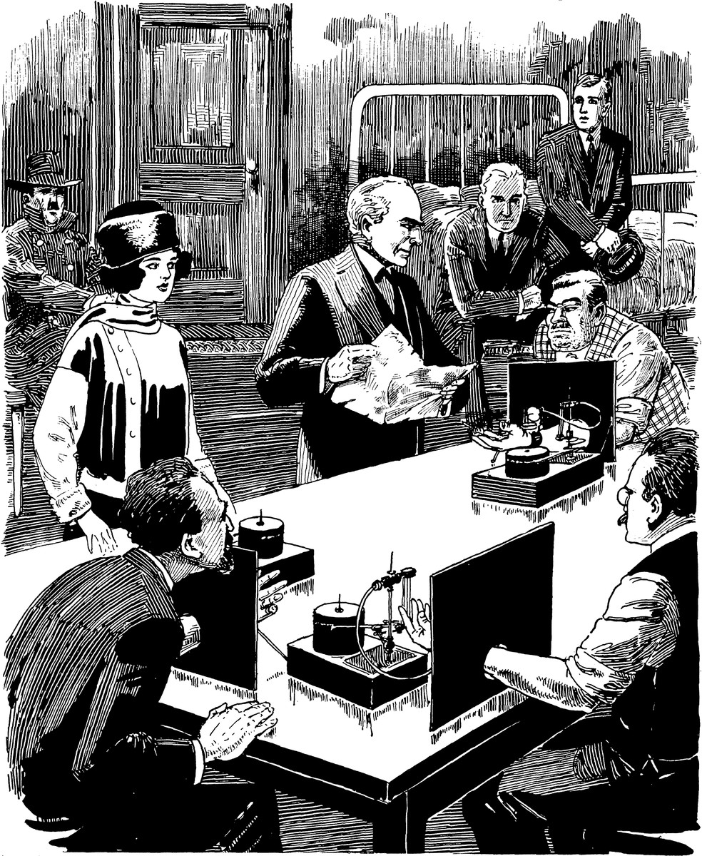 The Hammering Man – Amazing Stories Vol.1 No.12 Laboratory Scene