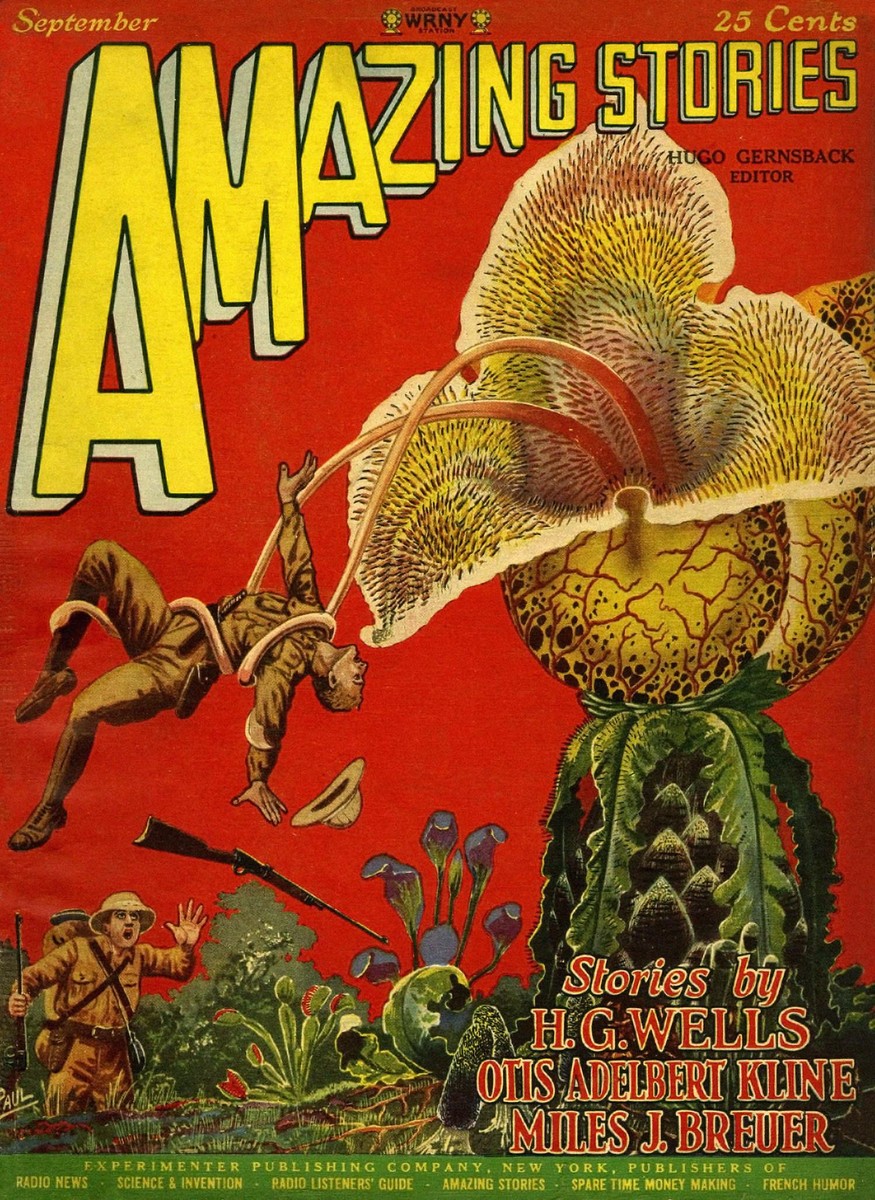 Frank R. Paul's Man-Eating Giant Plant, Amazing Stories Sept 1927