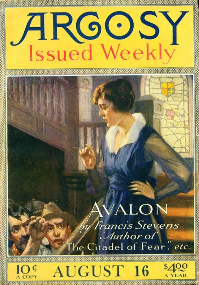 Argosy Weekly 'Avalon' by Francis Stevens, August 1920 Cover