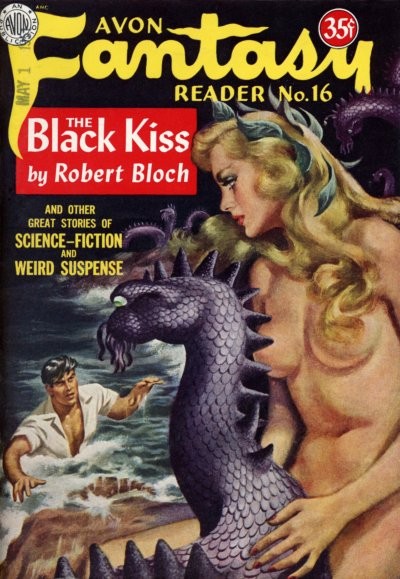 Sea Monster Abduction — Avon Fantasy Reader No. 16, Robert Bloch Issue
