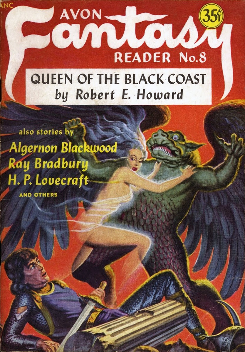 Avon Fantasy Reader No.8 – Bêlit Battles Winged Beast, Robert E. Howard Cover 1948