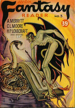 Demon Over an Open Tomb — Avon Fantasy Reader No. 3 Cover, 1947