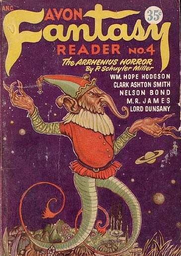 Snake-Bodied Alien Sorcerer, Avon Fantasy Reader No. 4, 1947