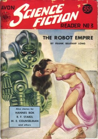 Robot Empire Menaces Dancer — Avon Science Fiction Reader No. 3 Cover