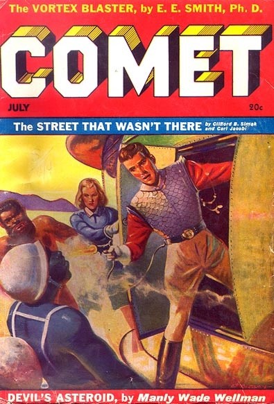 Comet Stories July 1941 — Three-Way Brawl on an Alien World