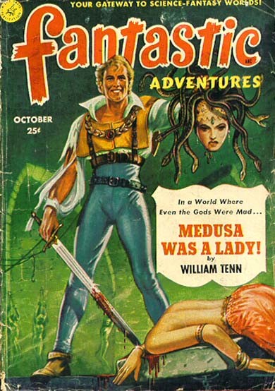 Medusa Was a Lady – Fantastic Adventures October 1951 Cover