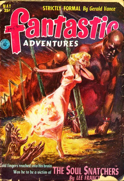 Fantastic Adventures May 1952 – Soul Snatchers Monster Attack Cover
