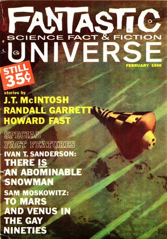 Rocket Ship in Meteor Storm – Fantastic Universe February 1960