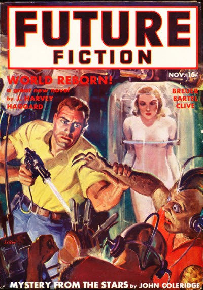 Future Fiction Nov 1939 – Hero Battles Alien Captor to Free Captive Woman
