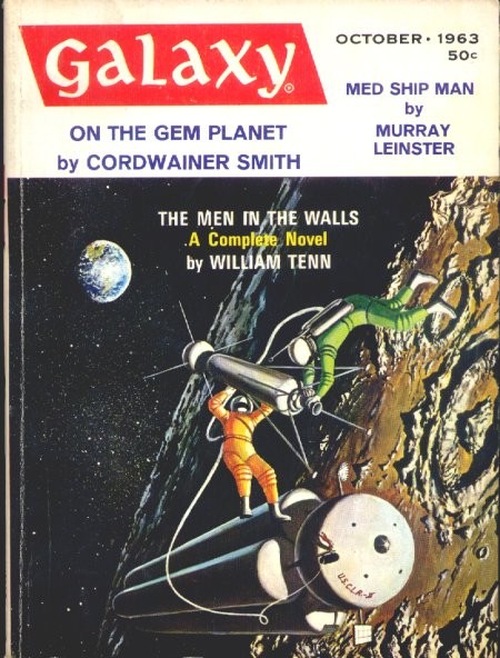 Galaxy Science Fiction October 1963 — Astronaut vs. Alien on Asteroid