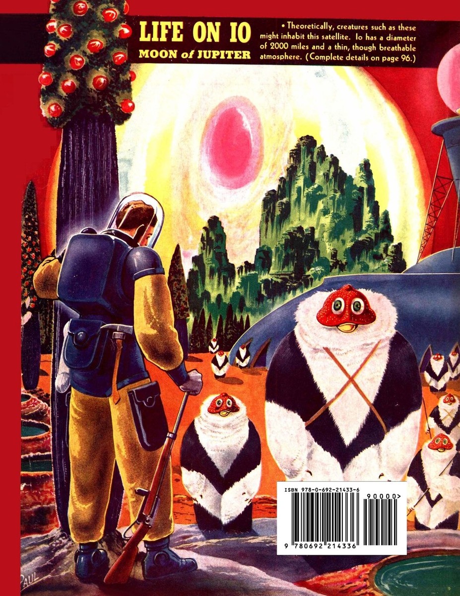 Frank R. Paul's Life on Io — Fantastic Adventures May 1940 Back Cover