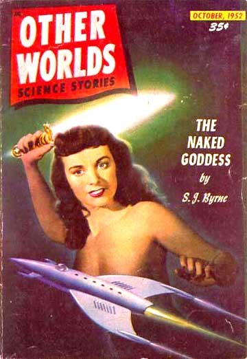 Other Worlds Science Stories 'The Naked Goddess' Cover, October 1952