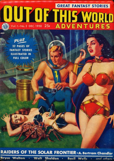 Out of This World Adventures Dec 1950 — Space Hero vs. Alien Creature