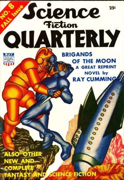 Science Fiction Quarterly No. 8 Fall 1942 – Brigands of the Moon Cover
