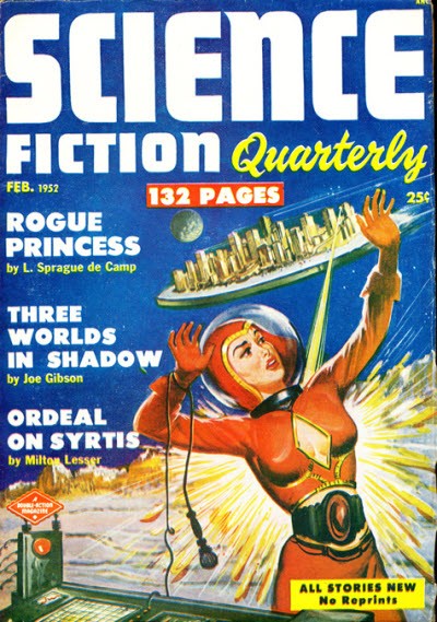 Science Fiction Quarterly Feb 1952 – Space Princess Launches Flying City