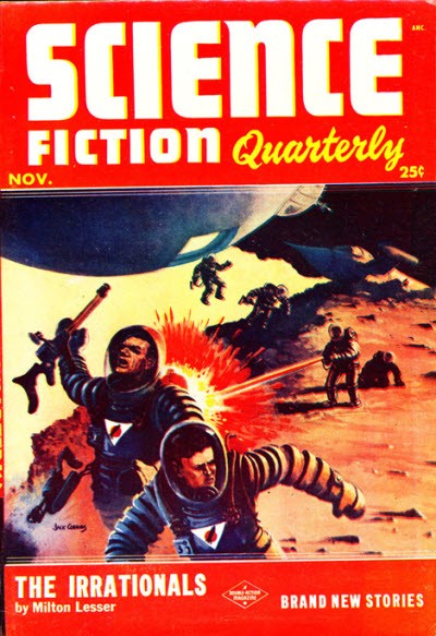 Space Marines Under Fire: Science Fiction Quarterly Nov. Cover, 1950s