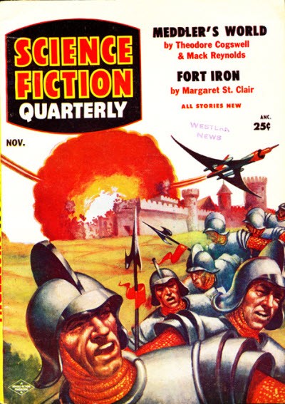 Science Fiction Quarterly Nov 1954 – Medieval Knights vs. Jet Aircraft Attack