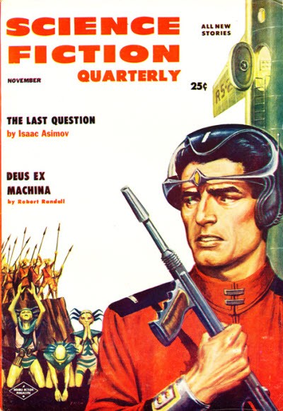 Science Fiction Quarterly Nov 1956 – Asimov's 'The Last Question' Cover Art