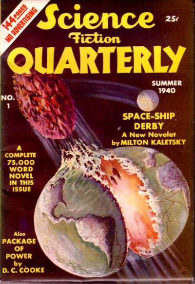 Science Fiction Quarterly No.1 Summer 1940 – Planet Collision Cover
