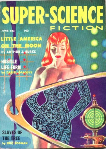 Super-Science Fiction June 1958 – Robotic Woman Reflection Cover