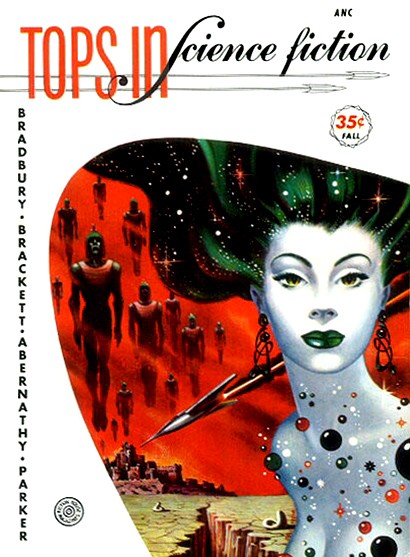 Tops in Science Fiction Fall 1953 – Alien Queen & Martian Humanoids Cover