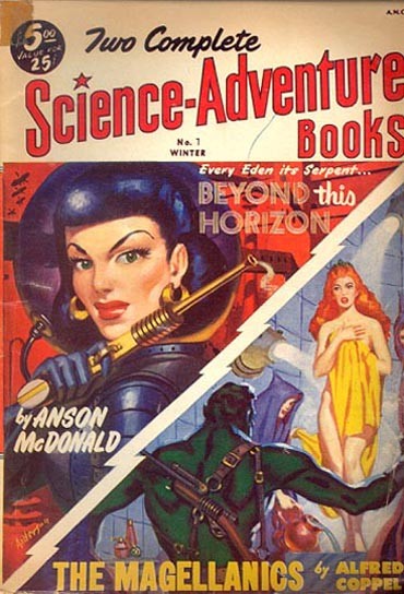 Two Complete Science-Adventure Books No.7 Winter 1952 Dual Cover Art