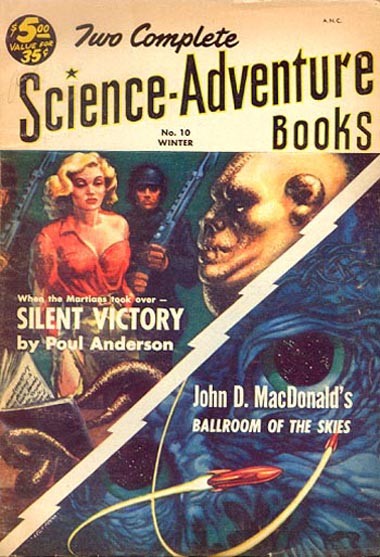 Two Complete Science-Adventure Books No.10 Winter 1953 — Martians & Alien Menace Cover