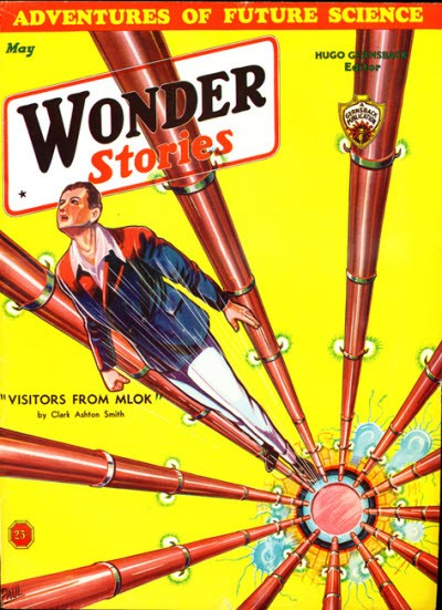 Wonder Stories May 1933 – 'Visitors from Mlok' Frank R. Paul Cover