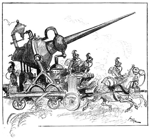 Albert Robida's Electric War Machine, La Vie Électrique c.1892