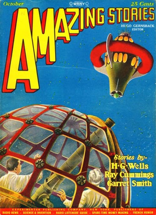 Frank R. Paul's Glass-Domed Spacecraft, Amazing Stories October 1928