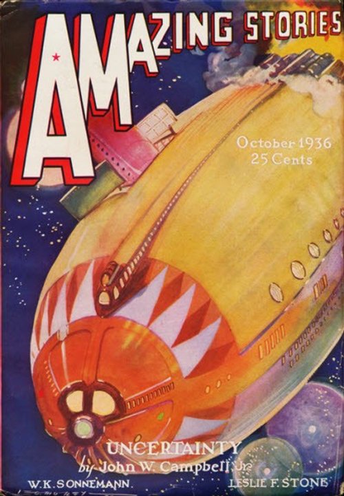 Amazing Stories Oct 1936 – Torpedo Spaceship in Cosmic Battle