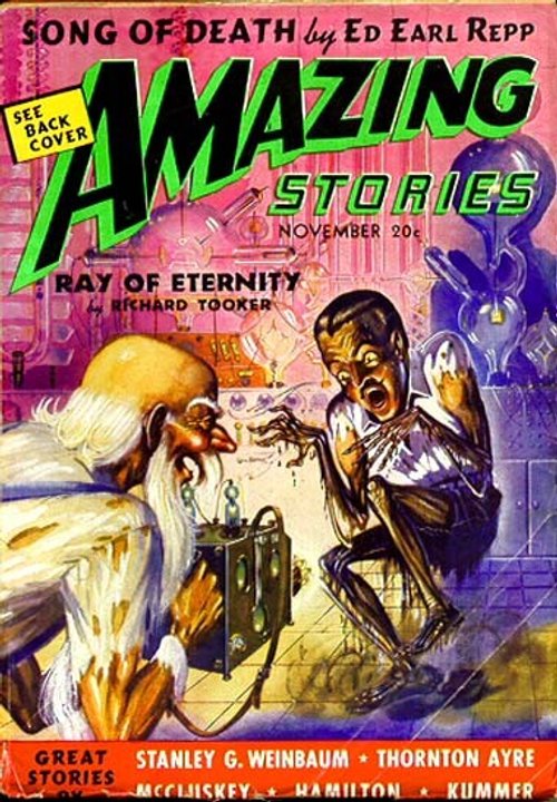 Mad Scientist Unleashes Spectral Horror – Amazing Stories Nov. 1930s