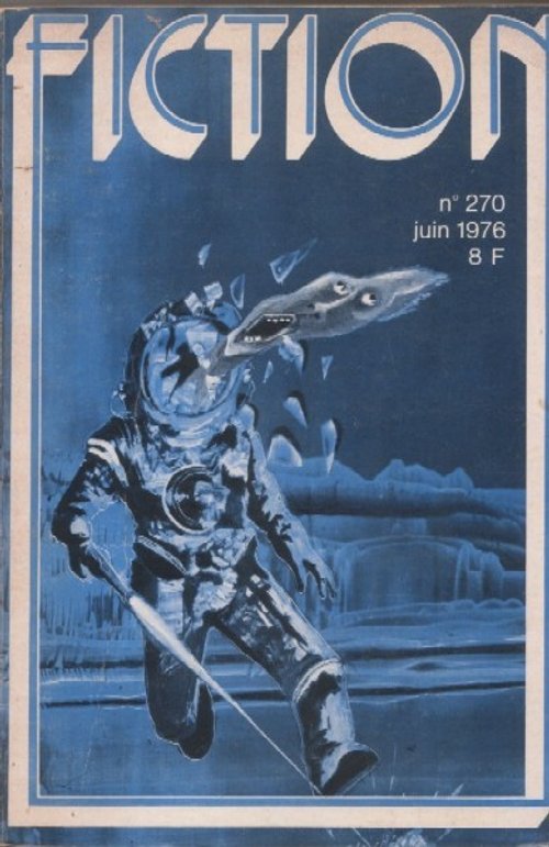 Spacesuit Swordsman vs. Alien Shark, Fiction Magazine #270, June 1976