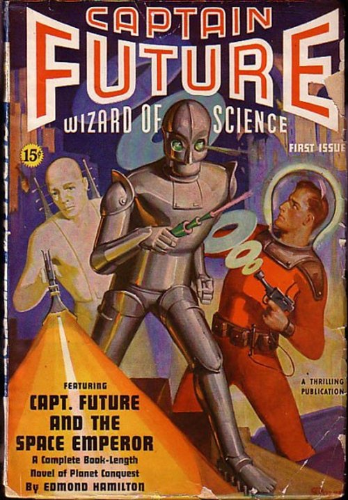 Captain Future #1 Cover – Robot, Android & Space Hero, 1940