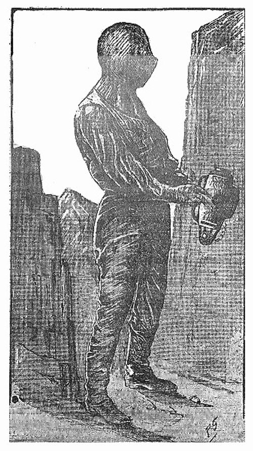 Invisible Man Rendered Visible: Classic H.G. Wells Pen-and-Ink Illustration