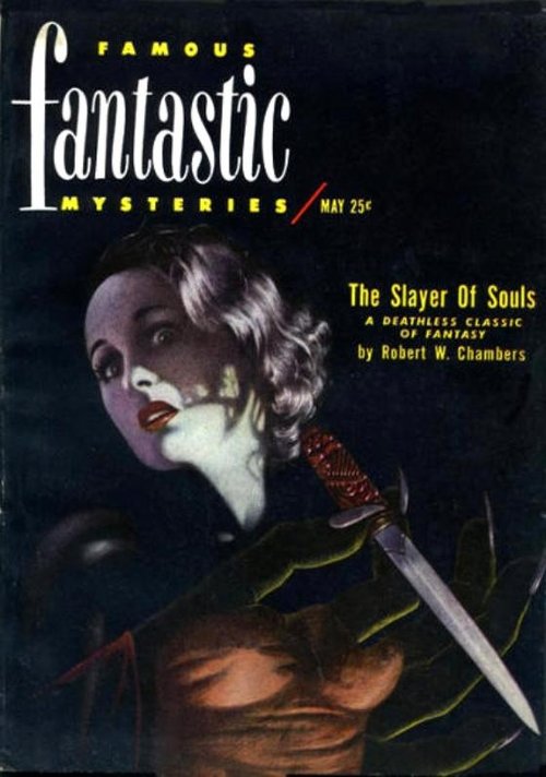 Famous Fantastic Mysteries May Issue – 'The Slayer of Souls' Cover Art