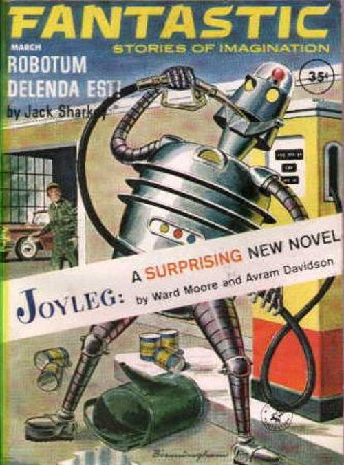 Robot at the Gas Pump — Fantastic Stories of Imagination, March 1962
