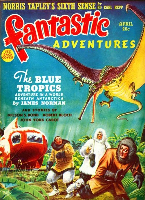 Frank R. Paul's Pterosaur Attack, Fantastic Adventures April 1940