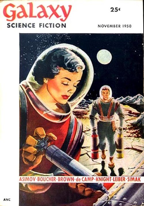 Galaxy Science Fiction Nov 1950 – Female Astronaut on Alien Moon