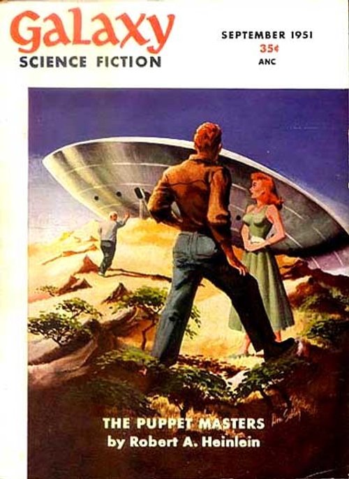 Heinlein's Puppet Masters: Flying Saucer Invasion, Galaxy Science Fiction Sept 1951