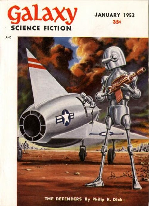 Emsh's Armed Robot Guardian, Galaxy Science Fiction January 1953 – The Defenders