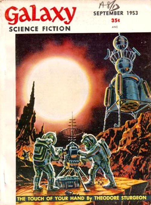 Astronauts Survey Alien Terrain — Galaxy Science Fiction, September 1953