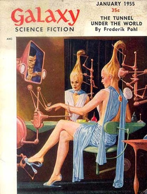 Galaxy Science Fiction Jan 1955 – Robot Beautician & Futuristic Women