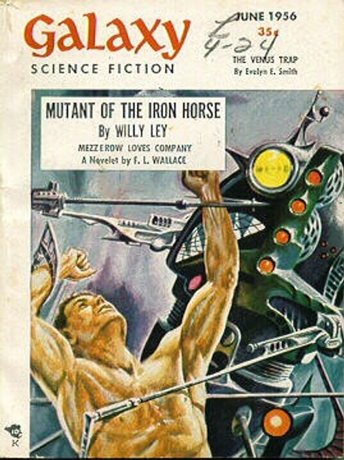 Galaxy Science Fiction June 1956 – Mutant of the Iron Horse Cover Art