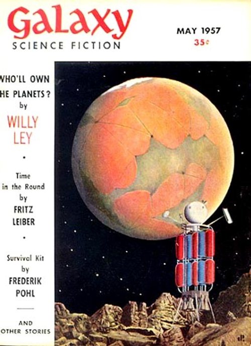 Galaxy Science Fiction May 1957 — Satellite Over Mars Cover Art