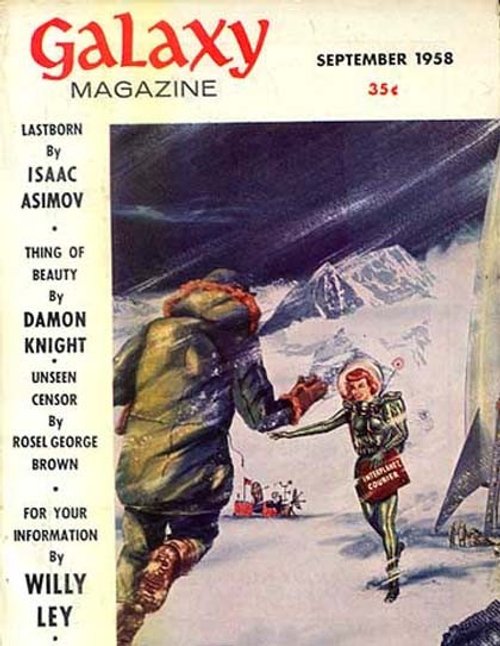 Galaxy Magazine Sept 1958: Space Courier Meets Arctic Alien Encounter