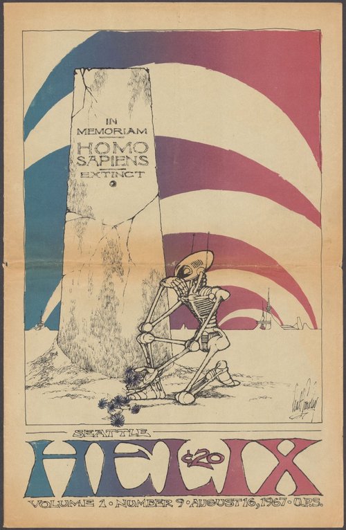 Robot Mourns Humanity's End, Seattle Helix Underground Press 1967