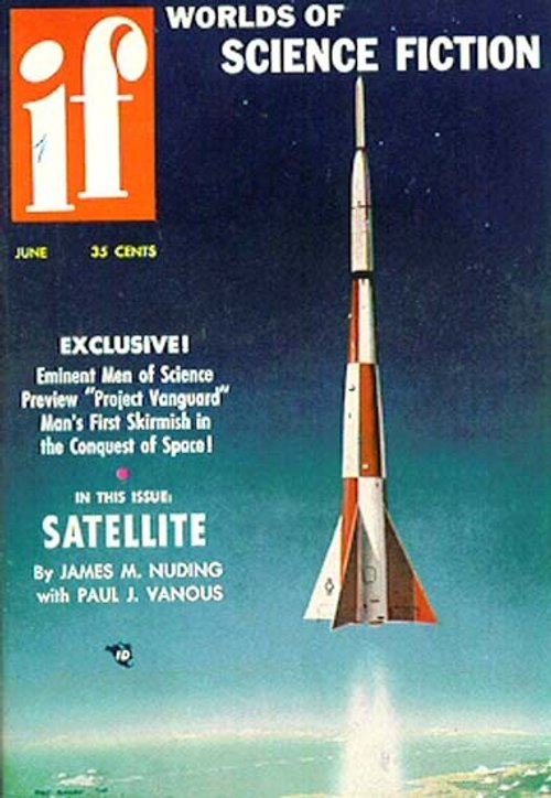 Project Vanguard Rocket Launch — IF Worlds of Science Fiction, June 1956